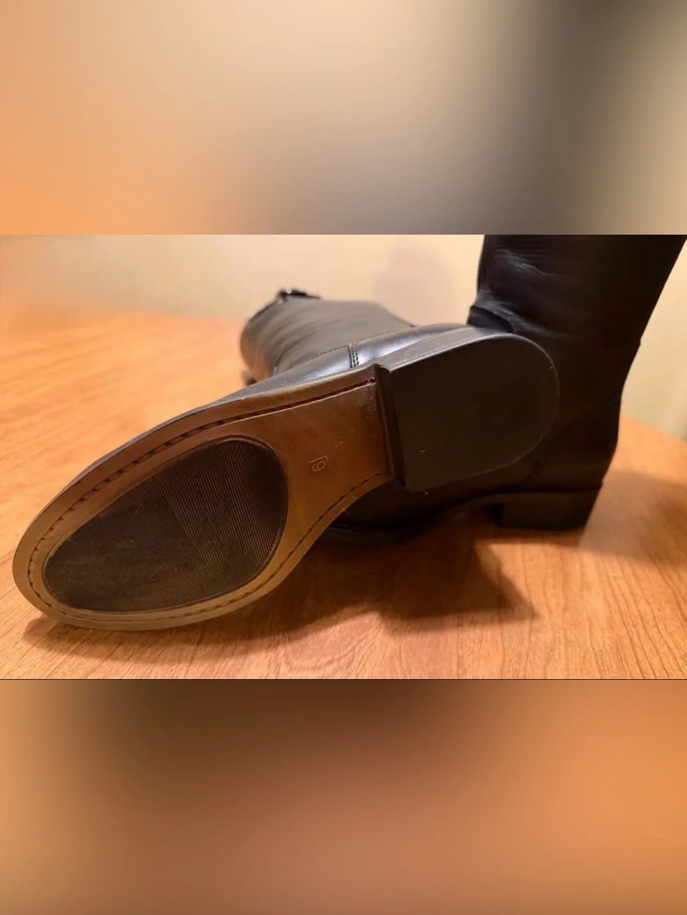 Steve Madden Black Knee-High Buckle Riding Boots